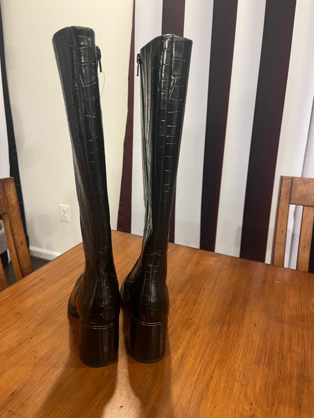 Ecco Tall Boots Heeled black new Women’s Size 41 = 10-10.5 - Picture 10 of 12
